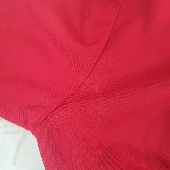 Express 3/4 Red Long Sleeve Wrap Dress Flutter Sleeves - Picture 4 of 8